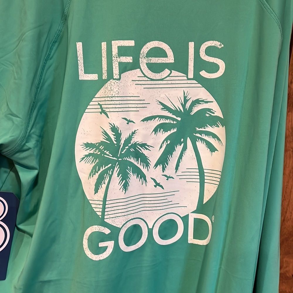 NWT Life is Good swim shirt - Picture 3 of 5